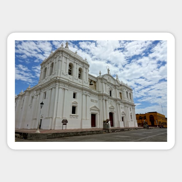 Nicaragua - Basilica Catedral De La Asuncion De Leon Sticker by franck380